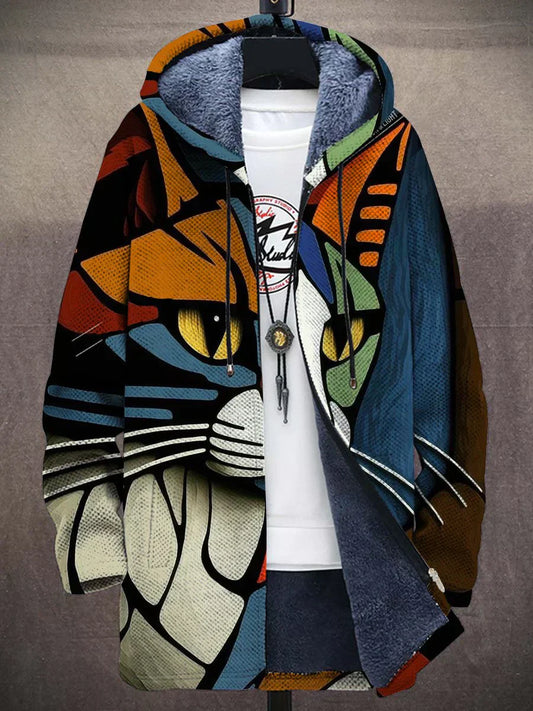 MACY | Hooded Jacket with Artistic Print