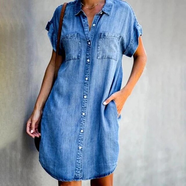 MADELEINE | Modern denim shirt dress