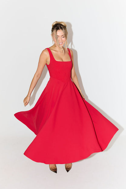 AMELIA | Timeless Flowy Midi Dress