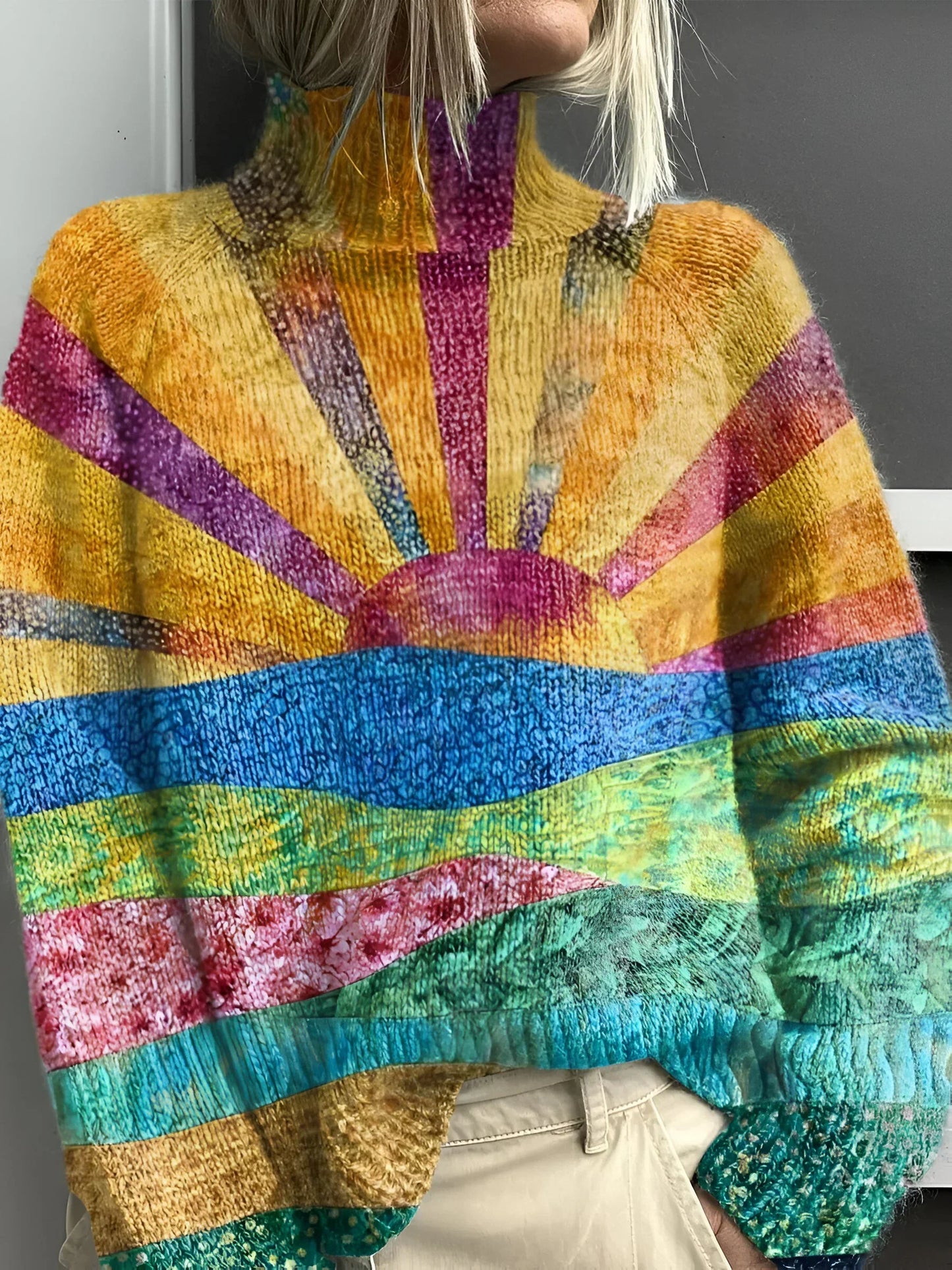 LOUISE | Cheerful and Colorful Turtleneck