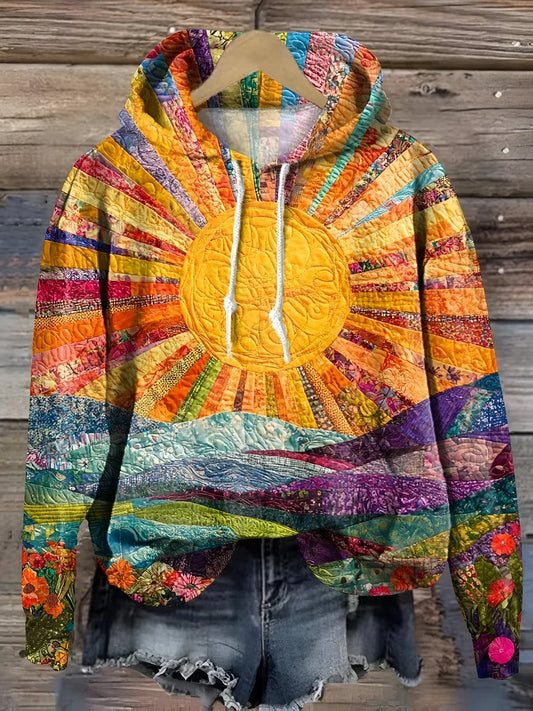 CLARA | Colorful Sunrise Hoodie