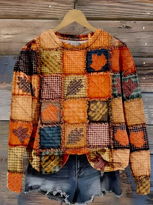 MARIE | Soft Patchwork Sweater