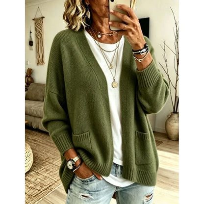 Everly Relaxed Open-Front Cardigan