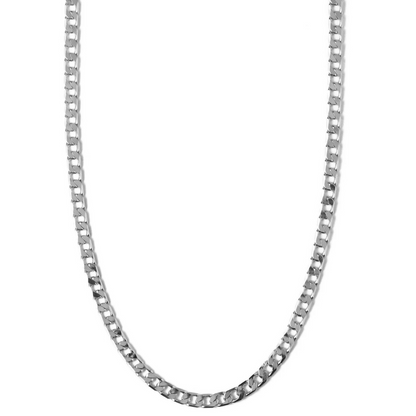 Flat Link Curb Chain Necklace