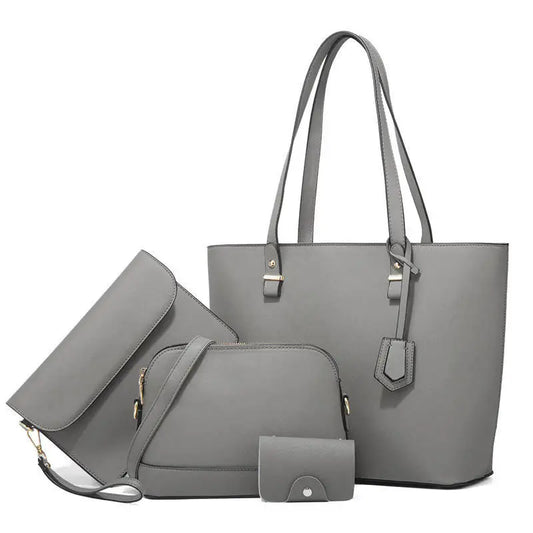 Daphne – Elegant 4-Piece Gray Purse Set